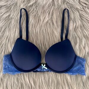 Aerie Blue Lace Bra GUC 34A